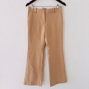 Ann Taylor Petite Devin Fit Camel Tan Dress Pants Size 2 Petite Stretchy Flare